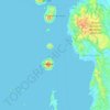 Topografische kaart Tidore Kepulauan, hoogte, reliëf