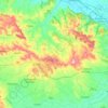 Topografische kaart Puylaurens, hoogte, reliëf