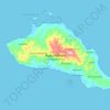 Topografische kaart Manipa Island, hoogte, reliëf
