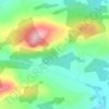 Topografische kaart Coom, hoogte, reliëf