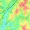 Topografische kaart Kambipura, hoogte, reliëf