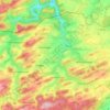 Topografische kaart Rhene, hoogte, reliëf