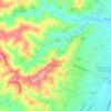 Topografische kaart Monsano, hoogte, reliëf