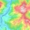 Topografische kaart Alzaga, hoogte, reliëf