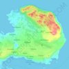 Topografische kaart Ακρωτήρι, hoogte, reliëf