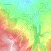 Topografische kaart Torrecuadrada de Molina, hoogte, reliëf