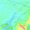 Topografische kaart Saucedilla, hoogte, reliëf
