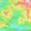 Topografische kaart La Croix-sur-Roudoule, hoogte, reliëf