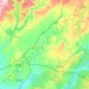 Topografische kaart Guarromán, hoogte, reliëf