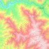 Topografische kaart Macate, hoogte, reliëf
