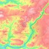 Topografische kaart Freixo de Espada à Cinta, hoogte, reliëf