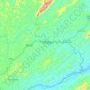 Topografische kaart Pirapetinga, hoogte, reliëf