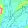 Topografische kaart Venta de Baños, hoogte, reliëf