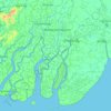Topografische kaart Labutta, hoogte, reliëf