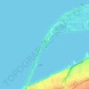 Topografische kaart Presque Isle State Park, hoogte, reliëf