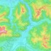 Topografische kaart Kirchdorf in Tirol, hoogte, reliëf