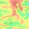 Topografische kaart Chemazé, hoogte, reliëf