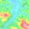 Topografische kaart Biała Niżna, hoogte, reliëf
