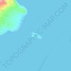 Topografische kaart Culebra Island, hoogte, reliëf