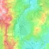 Topografische kaart Washoe Valley CCD, hoogte, reliëf