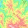 Topografische kaart Pimpingos, hoogte, reliëf