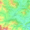 Topografische kaart Panauti, hoogte, reliëf