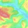 Topografische kaart Gerberoy, hoogte, reliëf