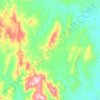 Topografische kaart Doughboy, hoogte, reliëf
