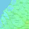 Topografische kaart Bonang, hoogte, reliëf