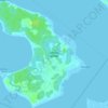 Topografische kaart Lennox Island, hoogte, reliëf