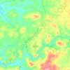 Topografische kaart Coripe, hoogte, reliëf