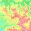 Topografische kaart São Pedro de Alva, hoogte, reliëf