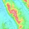 Topografische kaart Portet, hoogte, reliëf