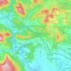 Topografische kaart Iza, hoogte, reliëf