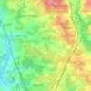 Topografische kaart Cézac, hoogte, reliëf