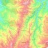 Topografische kaart Samaniego, hoogte, reliëf