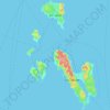 Topografische kaart Islas Desertores, hoogte, reliëf