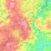 Topografische kaart 22100, hoogte, reliëf