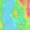 Topografische kaart Pettenasco, hoogte, reliëf