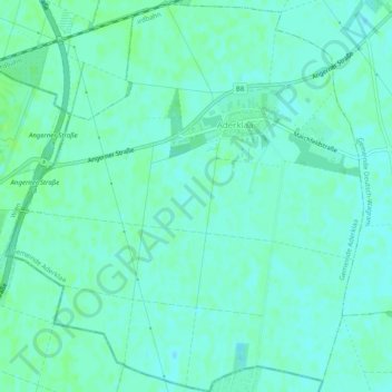 Topografische kaart Gemeinde Aderklaa, hoogte, reliëf