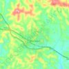 Topografische kaart Warragul, hoogte, reliëf