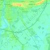 Topografische kaart Heslington, hoogte, reliëf