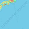 Topografische kaart Tokyo, hoogte, reliëf