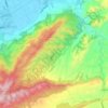 Topografische kaart Algezares, hoogte, reliëf