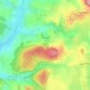 Topografische kaart Limon, hoogte, reliëf