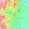 Topografische kaart Mera, hoogte, reliëf