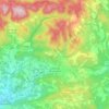 Topografische kaart La Bastide-des-Jourdans, hoogte, reliëf