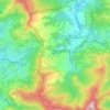 Topografische kaart Valle de Villaverde, hoogte, reliëf