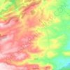 Topografische kaart Seno, hoogte, reliëf