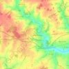 Topografische kaart Great Dunmow, hoogte, reliëf
